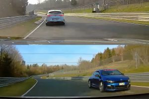 Kia Stinger GT pursuits Kia Proceed GT at Nürburgring