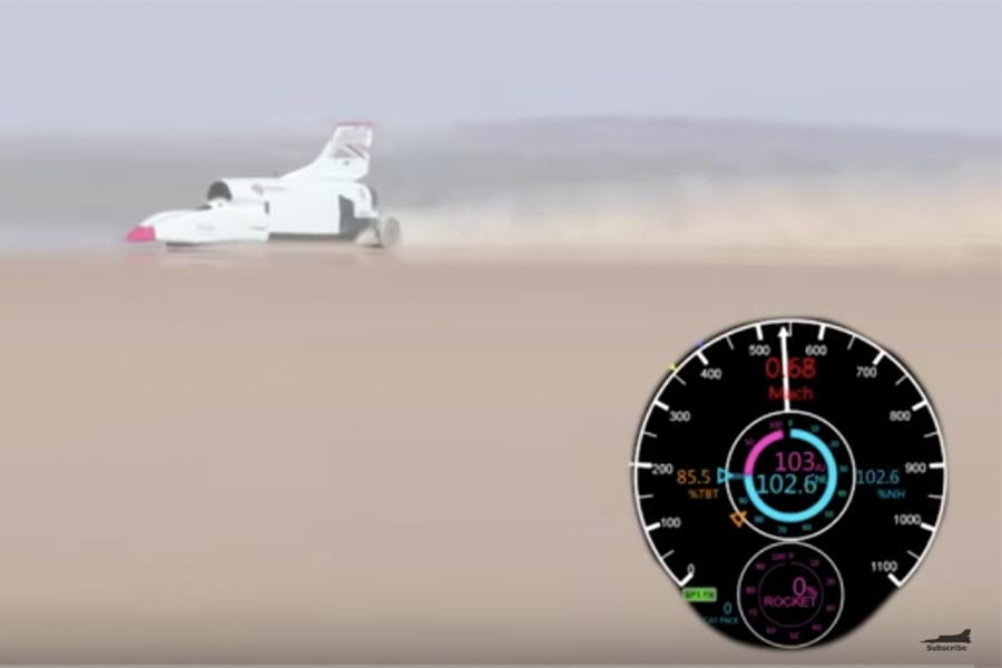 Bloodhound: Έσπασε το φράγμα των 1.000 χλμ./ώρα!