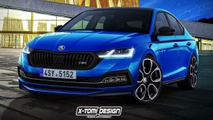 skoda octavia rs rendering