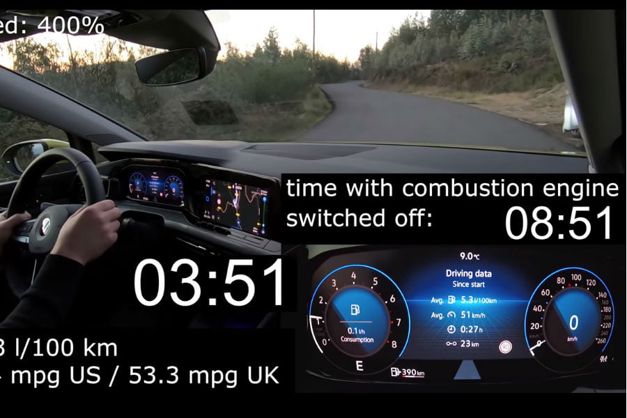 Το νέο VW Golf πάει σβηστό για σχεδόν 4 λεπτά (+video)