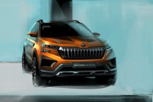 skoda vision in official sketch