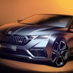 new skoda octavia rs sketch
