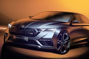new skoda octavia rs sketch