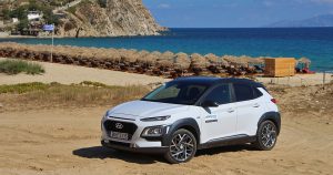 Hyundai Kona Hybrid Mykonos fb