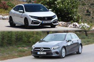 Mercedes-A-200-VS-Honda-Civic-1.5