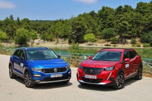 Peugeot 2008 vs VW T-Roc (1)