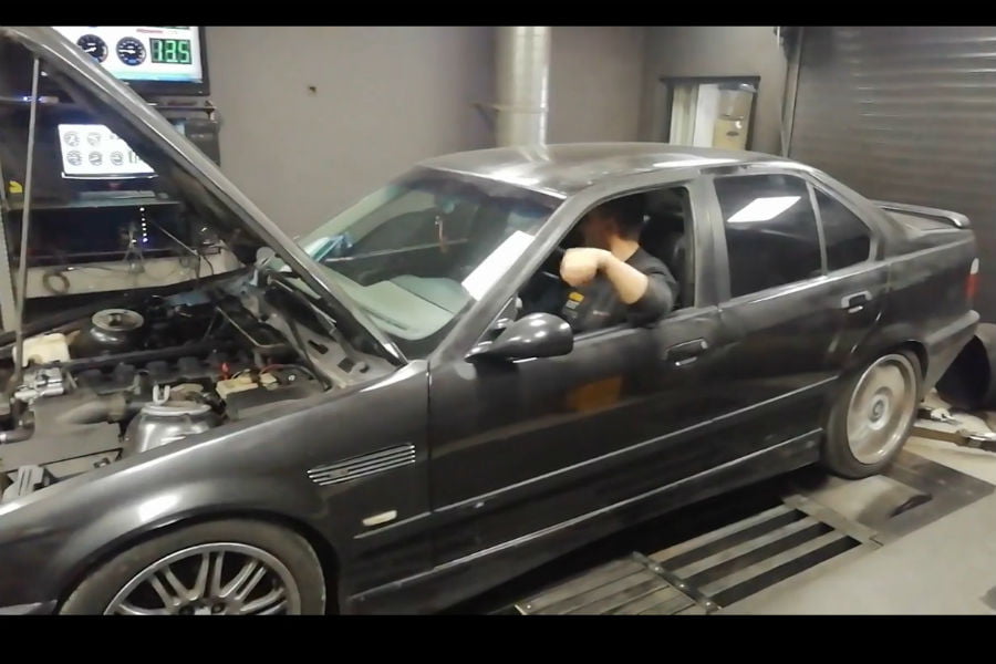 Ελληνική BMW 328 E36 «πυροβολεί» (+video)