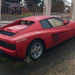 abandoned ferrari testarossa