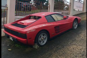 abandoned ferrari testarossa