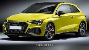 audi s3 3d rendering