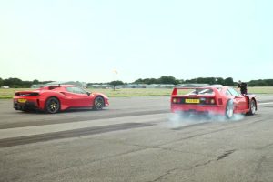 ferrari f40 vs 488 pista