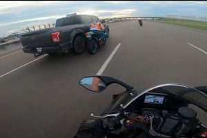 truck driver clips rider