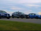 3 turbo vs golf r vs impreza wrx