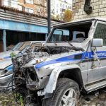 abandoned police cars