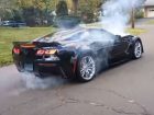 corvette burnout gone wrong