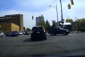 careless in front of cop car