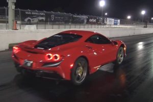 ferrari f8 tributo wheelie
