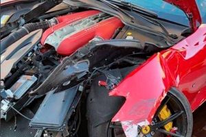 ferrari car wash wreck 3