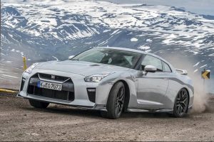 nissan gt-r gravel drift