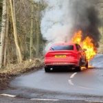 audi rs3 850hp flames