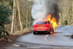 audi rs3 850hp flames