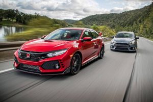 honda civic type r and ford focus rs