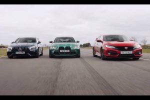 civic type r vs a45 s vs m3 competition 2