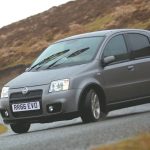 fiat panda 100hp sideways