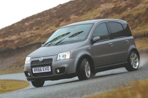 fiat panda 100hp sideways