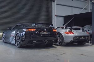 lexus lfa vs porsche carrera gt sound battle