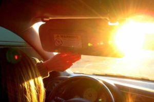 driving with the sun in your eyes