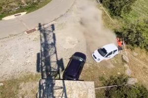 citroen c2 rally close call