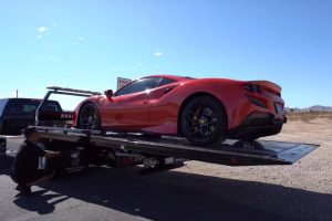 ferrari f8 tributo chassis wreck