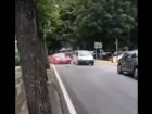 renault twingo crashes ferrari 488 pista