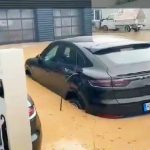 flooded porsches in germany 2