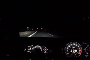 audi r8 822ps night autobahn run