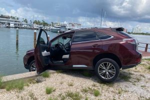 drunk driver leaves lexus hanging (1)