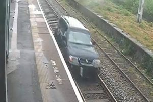 man imprisoned for driving on train rails