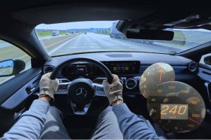 mercedes a250e autobahn run
