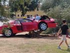 wrecked ferrari testarossa over video