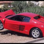 wrecked ferrari testarossa over video 2