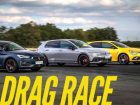 cupra leon vs vw golf gti 45 vs renault megane rs trophy