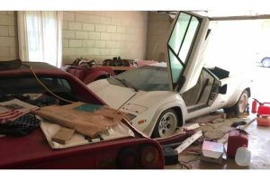 grandma stashed countach and ferrari