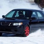 saab 9-2x snow