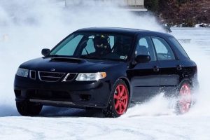 saab 9-2x snow