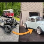 wrecked honda s2000 lives on as vw beetle 03