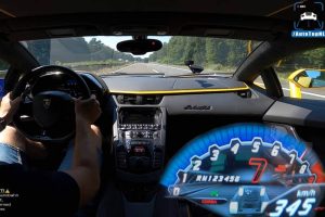 lamborghini aventador s autobahn run (1)