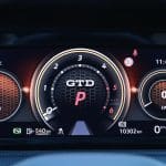 VW Golf GTD digital instrument cluster
