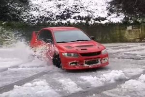 mitsubishi evo ix snow 02