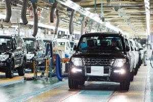 mitsubishi pajero assembly line